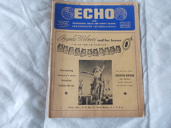 ECHO LTD Professional Circus And Variety Journal Independent International N° 237 November 1961 - Amusement