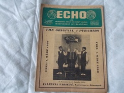 ECHO LTD Professional Circus And Variety Journal Independent International N° 213 November 1959 - Entertainment