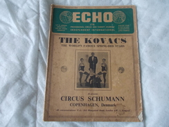 ECHO LTD Professional Circus And Variety Journal Independent International N° 211 September 1959 - Amusement