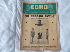 ECHO LTD Professional Circus And Variety Journal Independent International N° 210 August 1959 - Divertimento