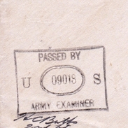 Lettre 1944 Seconde Guerre Mondiale US Army Postal Censure Army Examiner Casual Detachment - Briefe U. Dokumente