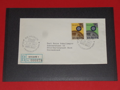 Island Iceland FDC Europa Europe CEPT Einschreiben Registered Envelope 1967 Reykjavik Hans Hals - Lettres & Documents