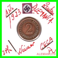 GERMANY - MONEDA DE 2- RENTENPFENNIG AÑO 1923 A Bronze - 2 Rentenpfennig & 2 Reichspfennig