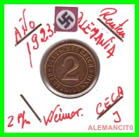 GERMANY - MONEDA DE 2- RENTENPFENNIG AÑO 1923 G Bronze - 2 Renten- & 2 Reichspfennig