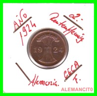 GERMANY - MONEDA DE 2- RENTENPFENNIG AÑO 1924 F  Bronze - 2 Rentenpfennig & 2 Reichspfennig