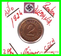 GERMANY - MONEDA DE 2- RENTENPFENNIG AÑO 1924 J  Bronze - 2 Rentenpfennig & 2 Reichspfennig