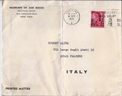 HONG KONG) 1971 Storia Postale Hong Kong Palermo - Brieven En Documenten