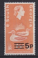 South Georgia 1977 Decimal Surcharges 5p On 6d ** Mnh (21095) - Georgia Del Sud