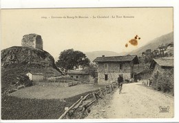 Carte Postale Ancienne  Le Chatelard - La Tour Romaine - Le Chatelard