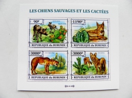 SALE! MNH M/s Burundi 2013 Fauna Animals Les Chiens Dog Dogs Cactus - Ungebraucht