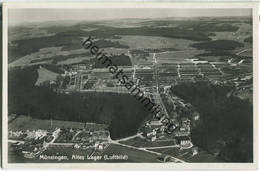 Münsingen - Altes Lager - Flugzeugaufnahme - Foto-Ansichtskarte - Münsingen