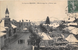 32-MIRANDE- UN COIN, EFFET DE NEIGE DU 13 FEVRIER 1909 - Mirande