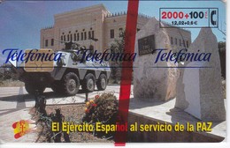 CP-204 TARJETA DEL EJERCITO ESPAÑOL EN BOSNIA DE TIRAJE 2100 Y FECHA 01/01  (NUEVA-MINT) - Army