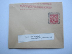 ZANSIBAR, Wrapper Send To Germany - Zanzibar (...-1963)