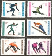 Bulgaria 1964 Olympic Winter Games Innsbruck - Figure Skating - Ski Course - Ski Jumping - Ice Hockey Goalkeeper -6 Val. - Winter 1964: Innsbruck