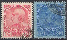 Oe-Post Auf Kreta 1908: Regierungsjubiläum Franz Joseph Mi-No.18+20 O (Michel € 9.50) - Levant Autrichien