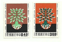 1960 - Taiwan 318/19 Anno Del Rifugiato^ - Ongebruikt