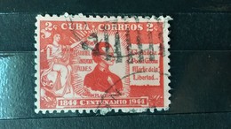 RARE 2C CORREOS  CUBA 1844-1944GABRIEL VALDES LIBERTAD USED STAMP TIMBRE - Gebruikt