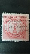 RARE 2C CORREOS 1948 CUBA FARMACIA CIGGAROS FUME WATERMARK USED STAMP TIMBRE - Oblitérés