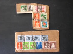 GIAPPONE NIPPON JAPAN STAMPS UP FRAGMENT LETTERS COVERS - Brieven En Documenten