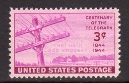 USA 1944 Telegraph Centenary, MNH (SG 921) - Nuovi