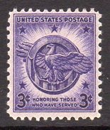 USA 1946 Discharged Veterans, Hinged Mint (SG 937) - Unused Stamps