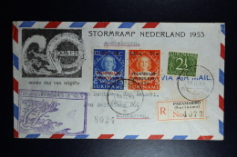 Suriname : Cover Stormramp 1953  Registered To Eindhoven - Suriname ... - 1975