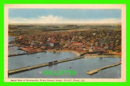 SUMMERSIDE, PRINCE EDWARD ISLAND - AERIAL VIEW OF SUMMERSIDE - TRAVEL IN 1946 - PECO - - Sonstige & Ohne Zuordnung