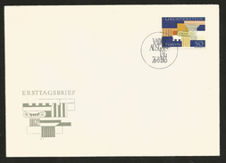 J) 1963 LIECTENSEIN, GREEK ARCHITECTURAL ELEMENTS, FDC - Cartas & Documentos