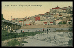 COIMBRA - LAVADEIRAS - Vista Parcial E Ponte Sobre O Rio Mondego ( Ed. Alberto Malva Nº 678) Carte Postale - Coimbra