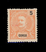 ! ! Congo - 1898 King Carlos 5 R - Af. 15 - MH - Congo Portoghese