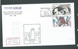 French Antarctic Territory 1985 Philatelic Mid Winter Cover With 1.7Fr Penguins & 0.7Fr Mouflin - FDC