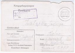 Russia Belarus BSSR Germany Poland 1941 Kriegsgefangenenpost, Kolno, Bialystok, Russland War Prisoners Prisoner Prison - Gefängnislager