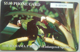 Bahamas $5 Chipcard, Parrot ( With Number In White Box) - Bahama's