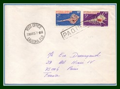 Nouvelle Calédonie N° 358 + 359 Obl Paquebot Lautoka Fidji 1973 > France - Cartas & Documentos
