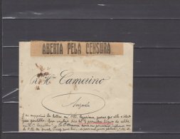 Brésil - Lettre Voyagée Pour Anzula " Aberta Pela Censura " - Briefe U. Dokumente