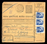 Hungary - Parcel Card Sent From Bajsa To Ofutak 1944 / 2 Scans - Postpaketten