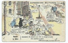 2728 Expressions Militaires Sauter Le Mur 1925  Soldat Pasteur Perrin Dijon 186e 186ème Régiment Artillerie Lourde - Humour