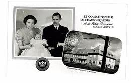 CPSM LUXEMBOURG LE COUPLE PRINCIER ET LA PETITE PRINCESSE MARIE-ASTRID - Grand-Ducal Family