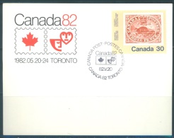 CANADA - 20.5.1982 -  EXPOSITION PHILATELIQUE DE LA JEUNESSE - Mi 822 Yv 787 -  Lot 8856 - Briefe U. Dokumente