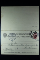 Russia Postkarte Mit Antwort Mi Nr P12  Used Warschau - Amsterdam - Postwaardestukken