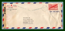 NC American Red Cross  US Army Postal Service 502 Passed By Examiner Base 1540 Army 1945 Airmail C25 > USA Washington (f - Cartas & Documentos