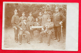 Carte-photo. Soldats Et Officiers Allemands. - Weltkrieg 1914-18