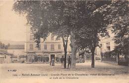 39-SAINT-AMOUR- GRANDE PLACE DE LA CHEVALIRIE, ET CAFE DE LA CHEVALERIE - Other & Unclassified