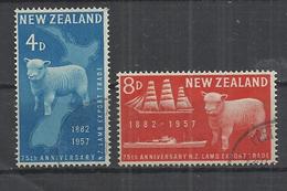 NEW ZEALAND 1957 - 75 YEARS LAMB EXPORT TRADE - CPL. SET - USED OBLITERE GESTEMPELT USADO - Asini