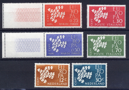 A4579) CEPT Europa 1961 3 Verschiedene Ausgaben ** - 1961