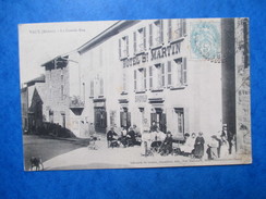 RHONE  69      VAUX   -    HOTEL ST-MARTIN  ( BROYER  )  -   GRANDE RUE   - TERRASSE       TRES   ANIME    TTB - Vaux-en-Velin