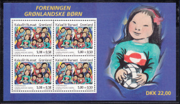 Greenland MNH 2004 Scott #B29a Minisheet Of 4 Society Greenlandic Children, 80th Anniv - Neufs