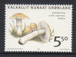 Greenland MNH 2006 Scott #476 5.50k Rozites Caperatus - Mushrooms - Neufs