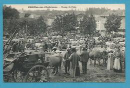 CPA - Métier Maquignon - Marché Aux Bestiaux Champ De Foire CHÂTILLON-SUR-CHALARONNE 01 - Châtillon-sur-Chalaronne